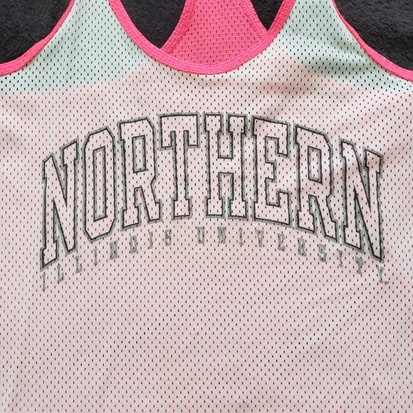 Vintage NIU Under Armour Racer Mesh Jersey Tank Top - Size Small - Picture 3 of 7